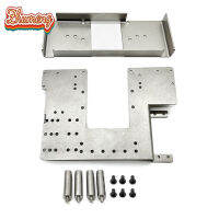 แผ่นพื้น2/14สแตนเลส Zhumeng Rc 1/14ชิ้นส่วนอะไหล่โมเดลรถยนต์แบบทำมือของ Tamiya ติดตั้งโดยตรงบนคานของ RZ008รถดัมพ์บรรทุกรถบรรทุก