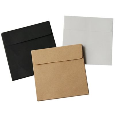 (10 Pieces/Lot) 10x10cm Kraft Square Mini Blank Envelopes for Membership Card / Small Greeting Card / Storage Paper Envelopes