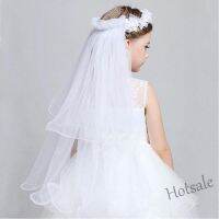 【hot sale】☬▬✎ C05 Girl Veil Hairband Flower Holy Communion Flower Garland Headdress Mantilla