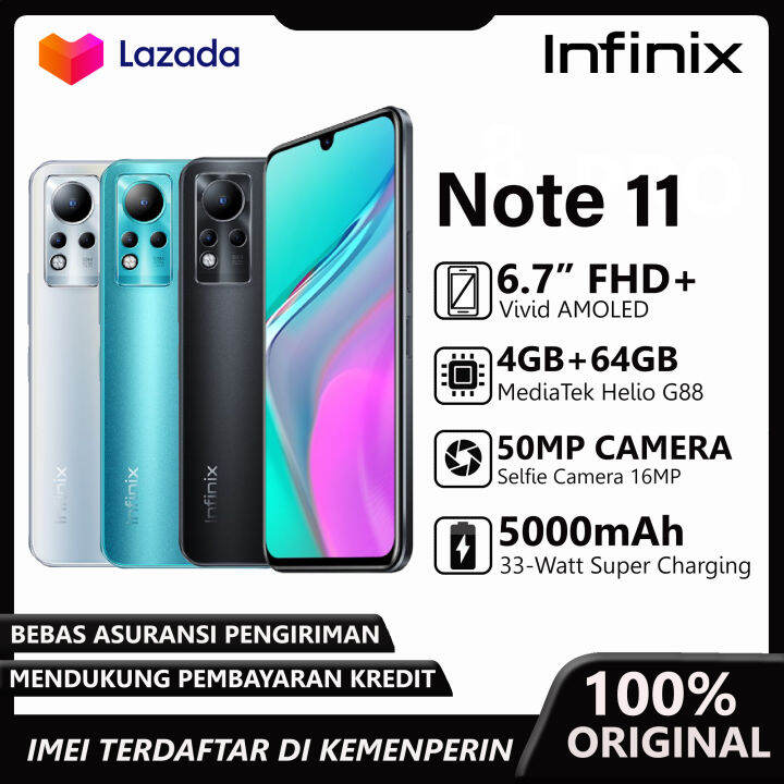 Infinix Note 11 4/64GB - 6.7" Vivid AMOLED FHD plus - Triple Camera ...