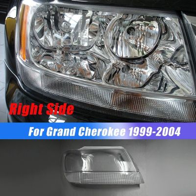 Left Headlight Cover Lampshade Mask Front Headlight Lens Cover for Jeep Grand Cherokee 1999-2005