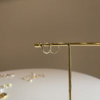 Nue - mini basic hoop earrings (ต่างหูห่วงเล็กสีทอง)