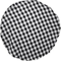 55 Inch Buffalo Plaid Round Tablecloth Checkered Round Table Cover for Wedding Kitchen Dinning Room