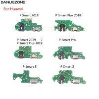 แท่นชาร์จ USB สายเชื่อมต่อสัญญาณช่องเสียบพอร์ตบอร์ดซ่อมโทรศัพท์มือถือสายเคเบิ้ลยืดหยุ่นสำหรับ P Smart Plus 2019 2018 S Z / P Smart Pro + 2019