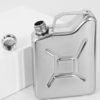 Hip Flask with Funnel Portable Whisky Wine Pot Creative Stainless Steel Flagon for Whiskey Liquor Personalized Men Gift