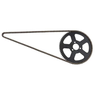 25H 136 Chain + 68T Sprocket 2 Stroke 47CC 49CC for Mini Small Sports Car Pocket Bike Off-Road Motorcycle Replacement Accessories