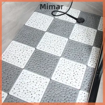 Non-slip Bath Mat Waterproof Rug Bathroom Carpet Anti Slip Suction Feet  Massage Cushion Pad Toilet Splicing Floor Shower Mat