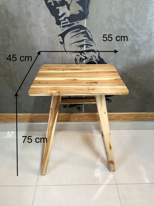 โต๊ะ-a-สีเคลือบใสธรรมชาติ-ขนาดเล็ก-45-55-75-โต๊ะ-โต๊ะไม้-โต๊ะไม้สัก-โต๊ะกาแฟ-โต๊ะหนังสือ