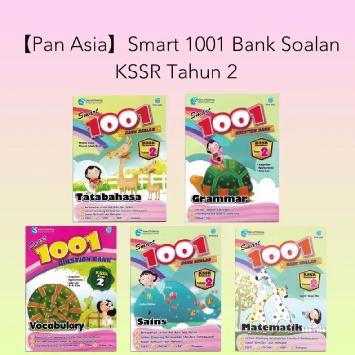 【READY STOCK】Pan Asia：Smart 1001 Bank Soalan KSSR Semakan Tahun 2 | Lazada