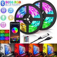 1-30M LED Strip Light RGB USB Flexible Lamp Tape Diode USB Cable Bluetooth Control DC 5 V Desk Screen Background Lighting