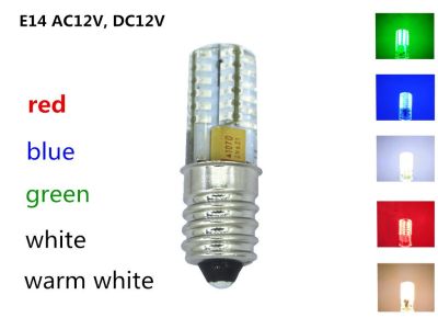 ไฟ Led สีหลอดไฟ Led Dc12v E14 Ac Dc 12V E14 12V Led สีน้ำเงิน Ac12v ไฟเทียน Led สีแดงหลอดไฟ Chandelier หลอดไฟคริสตัล Dc12v