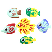 UHH Tropical Fish Toy Funny Fish Toy Colorful Diving Fish Bath Toy Set Fun
