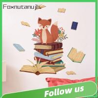 FOXNUTANUJH ของตกแต่งบ้าน สติกเกอร์ติดผนัง ฟ็อกซ์ กาวในตัว สติกเกอร์ติดหน้าต่าง สากลสากลสากล ศิลปะติดผนัง สติ๊กเกอร์ติดผนัง บ้านในบ้าน