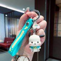 Kuromi Cinnamoroll Kt Pochaccos กระเป๋าจี้พวงกุญแจมีกาวนุ่มสำหรับสุนัขตกแต่งพวงกุญแจเด็กผู้หญิง