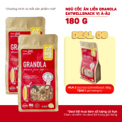 [MUA 2 TẶNG 1] Ngũ cốc ăn liền Granola EatWellSnack vị Á-Âu 180g