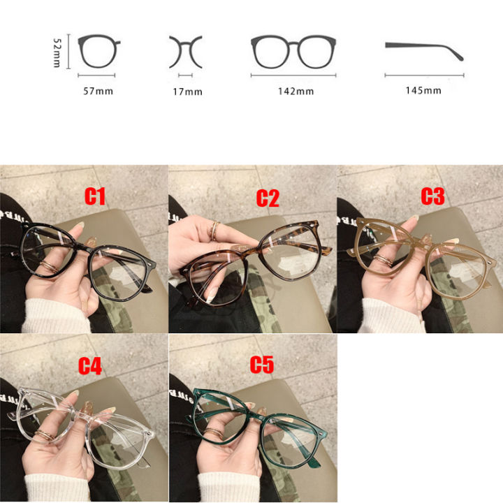 anti-blue-light-กรอบแว่นตาแว่นตา-ins-แฟชั่นเกาหลี-retro-ladies
