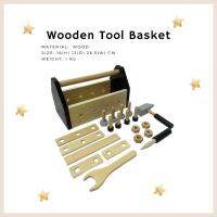 Montesorri Wooden Tool Basket / กล่องของเล่น เครื่องมือไม้