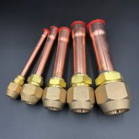 45 Degree SAE 1/4 3/8 1/2 3/4 Flare Connector With Copper Tube Brass Pipe Fitting Adapeter For Air conditioner