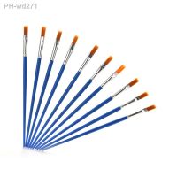 10Pcs/Set Kid Children Plastic Handle Paint Brush Set Watercolor Gouache Drawing Painting Art Supplies painting brush Wholesale