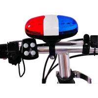 Bicycle Bell 6 LED 4 Tone Horn LED Light Electronic Siren Bicycle Bells for Kids Bike Accessories