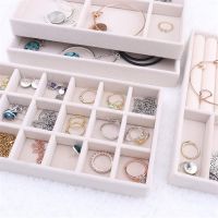 ✳ Fashion Velet Jewelry Display Organizer Box Tray Holder Ring Earring Bracelet Jewelry Storage Case Casket Gift Box