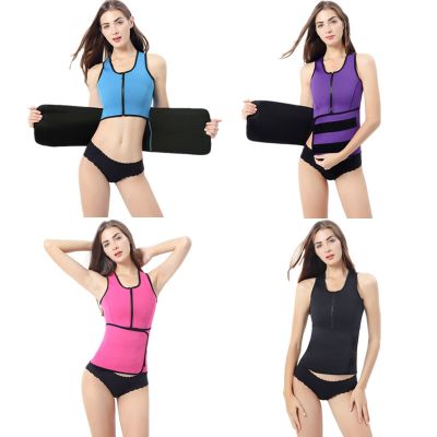 Cross-border for neoprene corsets zipper manufacturer vest belly in neoprene sport garment --ssk230706✠✻℗