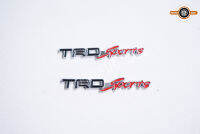 2 ชิ้นรถมอเตอร์โตโยต้า TRD กีฬาโลโก้ยานพาหนะสติ๊กเกอร์โลหะตรา 6.5 เซนติเมตร * 1 เซนติเมตร