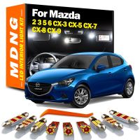 ชุดไฟการส่งข้อมูลแบบติดต่อกันนำตกแต่งภายในสำหรับ Mazda 2 3 5 6 CX-3 CX-5 CX-7 CX-8 CX-9 CX3 CX5 CX7 CX8 CX9 1996-2019 2020หลอดไฟ LED