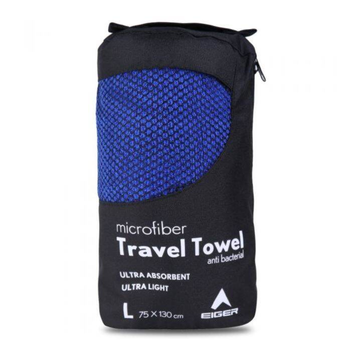 Travel Towel Eiger Blue L Lazada Indonesia