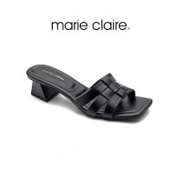 Bata บาจา ยี่ห้อ Marie Claire Urban Addict รองเท้าส้นสูง รองเท้าเสริมส้น สูง 1.5 นิ้ว รองเท้าส้นสูงแบบสวม รองเท้าสำหรับผู้หญิง รุ่น DOMIKA สีดำ 6706277