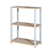 โปรโมชัน ชั้นวางของ 3 ชั้น MINUS สีไวท์โอ๊ค/เทา 3-TIER SHELVING UNIT MINUS WHITE OAK/GREY สินค้าโปรโมชั่น เฟอร์นิเจอร์อเนกประสงค์ ชั้นวางของ ราคาถูก