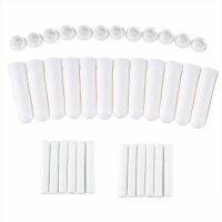 5/10/25 piece white plastic blank aromatherapy inhalation tube stick nasal container with wick essential oil nasal container