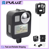 【Ready Stock】 Puluz Housing Shell CNC อลูมิเนียมอัลลอยด์กรงสำหรับ GoPro Max