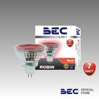 (Promotion+++) BEC หลอดไฟ LED MR16 ขนาด 7 วัตต์ แสงสีแดง ขั้ว GX5.3 รุ่น ROBIN/Pack 2 ราคาสุดคุ้ม หลอด ไฟ หลอดไฟตกแต่ง หลอดไฟบ้าน หลอดไฟพลังแดด