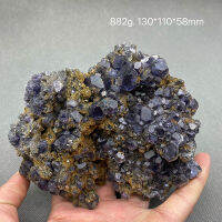 100 Natural Blue Purple Fluorite Cluster ตัวอย่างแร่อัญมณีระดับหินและคริสตัล