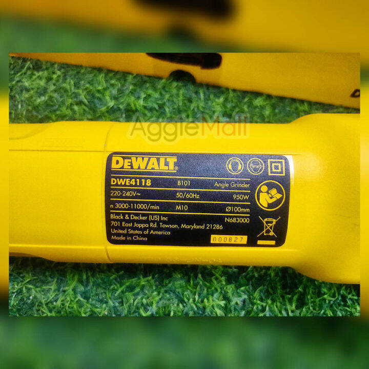 dewalt-เครื่องเจียร์ไฟฟ้า-รุ่น-dwe4118-ฺb101-4-นิ้ว-ปรับรอบได้-มาพร้อมรูปแบบสวิตซ์สไลด์-และด้ามจับประคองขณะใช้งาน-จัดส่ง-kerry