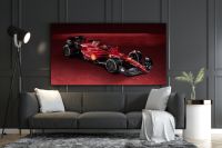 เครื่องตกแต่งฝาผนัง F1 Ferrari ศิลปะบนผืนผ้าใบสำหรับติดกำแพงขนาดใหญ่ของขวัญมนุษย์ถ้ำพิมพ์ลายผนังผ้าใบสูตร1ศิลปะบนรถสูตรของเฟอร์รารีสูตรหนึ่งพิมพ์1ชิ้นกรอบไม้ด้านในหรือไร้กรอบ (หรืออะลูมินัมอัลลอยสีดำ)