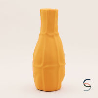 SARABARN Morandi Glazed Table Vase | แจกัน แจกันเซรามิก แจกันเคลือบสี สีเหลืองเข้ม ทรงขวด