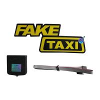 1Set Funny Taxi Window Car Sticker Light Emitting Racing Car Glow Panel Windshield Yellow for Styling Decorative Glowing LED