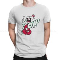 Cuphead Game MenS Tshirt One Cup Individuality T Shirt Harajuku Sweatshirts Hipster