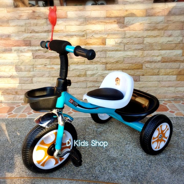 d-kids-รถจักรยานเด็ก-สามล้อถีบสำหรับเด็ก-มีตะกร้าหน้าและหลังใส่ของได้-no-4007