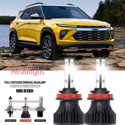 หลอดไฟหน้ารถยนต์ LED LAI 40w 6000k สีขาว สําหรับ Chevrolet Trailblazer 2002-2009 2PCS