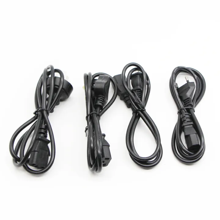 【cw】3PIN EU Power Cord US UK AU Plug IEC C13 Power Adapter Cable For Desktop PC Monitor HP Epson