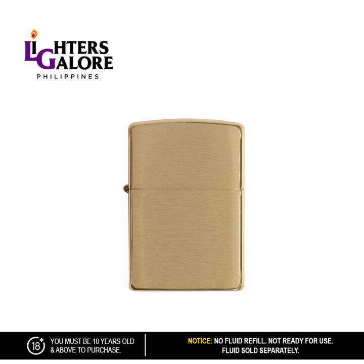 Lighters Galore ZIPPO CLASSIC BRUSHED BRASS Lazada PH