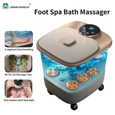 ถังแช่เท้า สปาเท้า สปาเท้าไฟฟ้า ลูกกลิ้งนวด อ่างสปาเท้า ปุ่มควบคุม หน้าจอLCD ความร้อนอุณหภูมิคงที่ นวดฝ่าเท้า Foot Bath Tub - Jinkairui