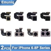 กล้องด้านหลัง 2 ชิ้นสําหรับ iPhone 6 6S 7 Plus 8 Flex Cable Connector Replacement Part