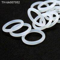 ∏┇  10pcs OD 15-80mm Food Grade Silicone O-Ring Thickness 4mm White Seal Washer Waterproof And Heat-Resistant