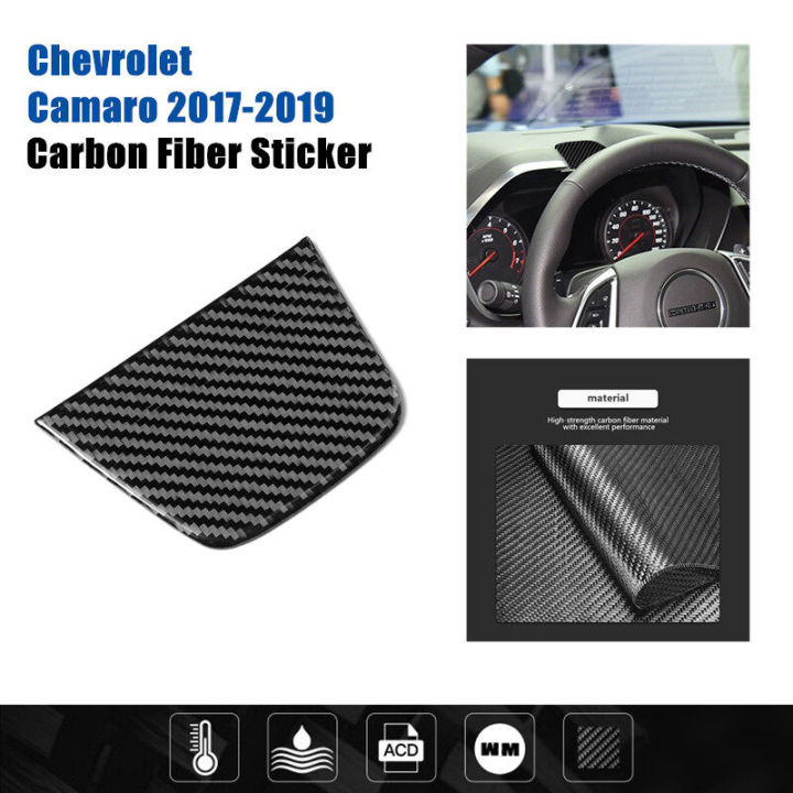 สติกเกอร์คาร์บอนไฟเบอร์แต่งแผงหน้าปัดรถยนต์1ชิ้นสำหรับ-chevrolet-camaro-2017-2019