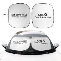 ร่มกันแดดที่บังแดดหน้ารถยนต์ร่มผ้าหุ้มสำหรับซีตรอง DS3 Cabrio DS4 DS5ศักดิ์ศรี5LS DS DS7 DS6อุปกรณ์ตกแต่งรถยนต์กันแดดป้องกันแผ่นสะท้อนแสงยูวี