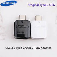 Samsung อะแดปเตอร์ USB Type-C OTG ของแท้,สำหรับ Samsung Galaxy A70 A50 S8 S9 Plus Note 8 A3 A5 2017รองรับไดรฟปากกาดิสก์ U เมาส์เกมแพด